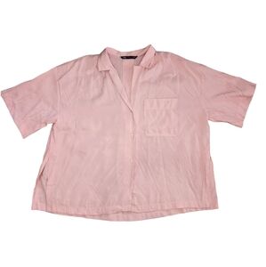 Zara Oversized Pocket Blouse Small